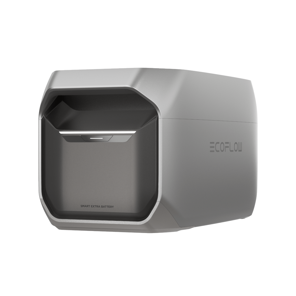 EcoFlow DELTA 3 Smart Extra Battery - компактні розміри поруч зі станцією