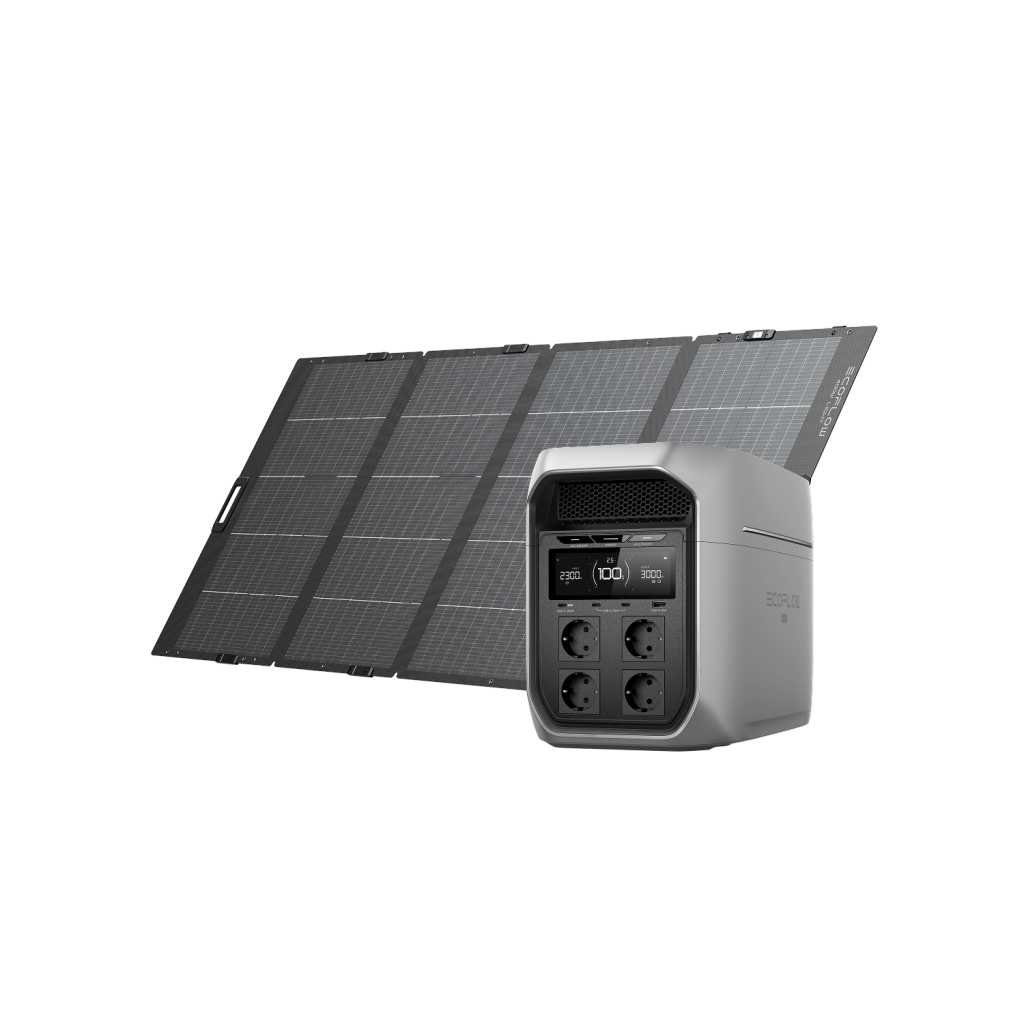 EcoFlow DELTA 3 Max Plus — панель роз’ємів з європейськими розетками (EU Schuko)