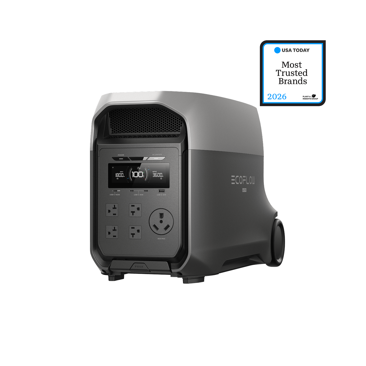 EcoFlow DELTA 3 Ultra - зарядна станція, вигляд спереду